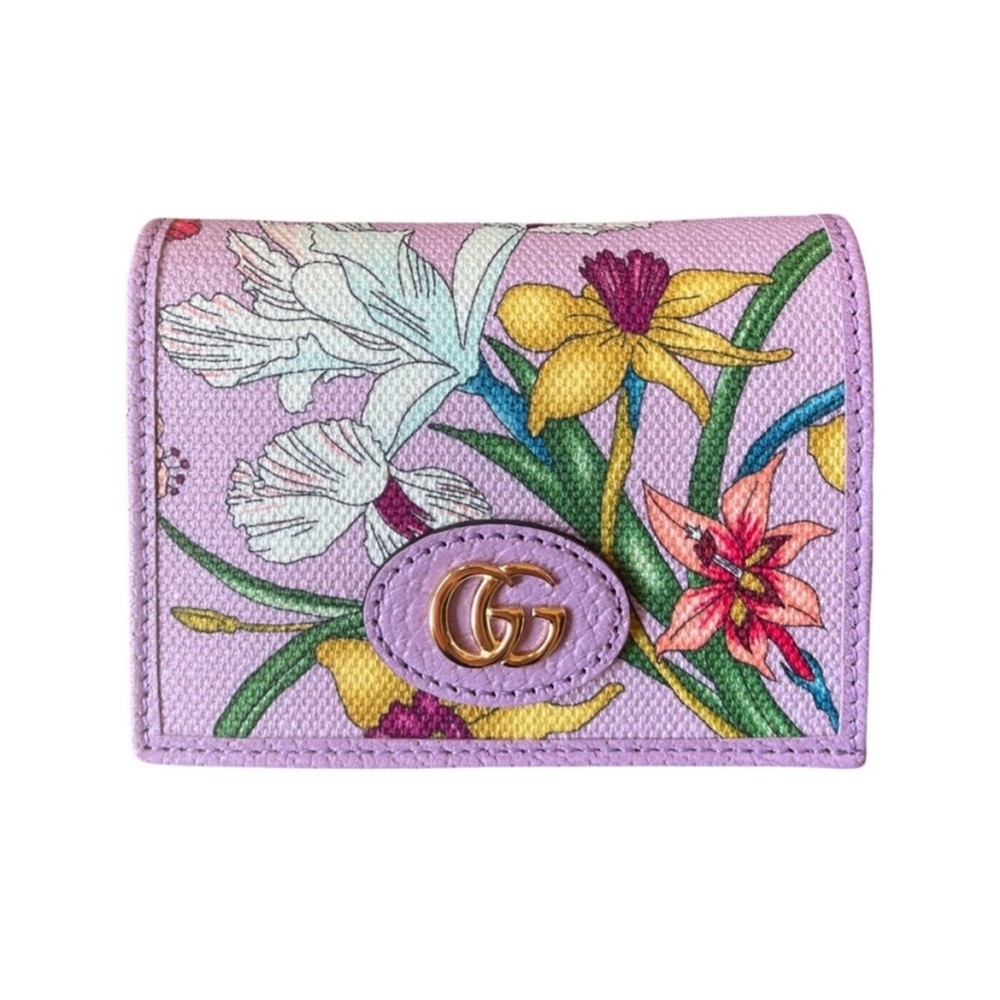 New Gucci “Limited Edition” - Japan Exclusive - Flora Canvas/Leather Trim Wallet